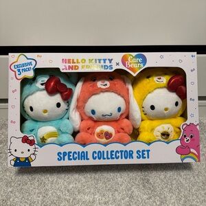 Hello Kitty & Friends as Care Bears Stuffed Plush, 3 pk. Special collector set